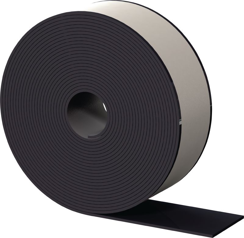 MP-A I-R Estribo inlay (EPDM) Fita de isolamento EPDM para adição da separação galvânica e isolamento acústico leve a estribos MP-PS