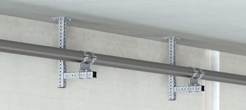 Conector MIC-L Conector de aço laminado a quente (HDG) para fixação de vigas MI perpendicularmente entre si Aplicações 1
