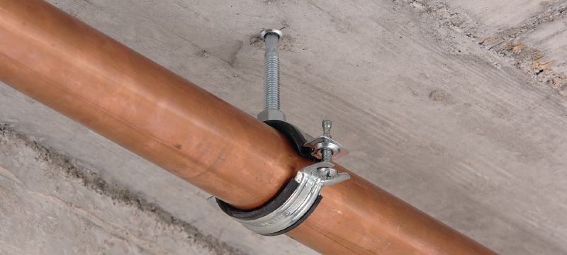 Versão curta HDI Ferramenta de instalação para fixações HDI com uma broca de martelete de parada SDS Plus (TE-C) integrada Aplicações 1