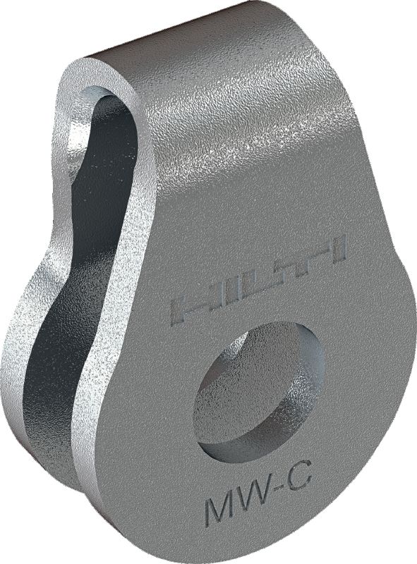 MW-C abraçadeira de teto Grampo de laço multifuncional para fixação dos sistemas de suspensão por cabo de aço MW em qualquer superfície vertical, horizontal ou inclinada