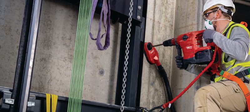 TE 60-22 Martelete a bateria Martelo perfurador SDS Max (TE-Y) potente e a bateria com redução ativa da vibração e ATC (Controle ativo de torque) para perfuração em concreto de ancoragem para cargas pesadas e cinzelamento (Nuron) Aplicações 1