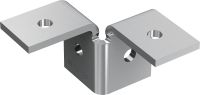 Inserção de asa MT-C-T 3D/2 Inserção de asa dupla para conectar três calhas de escora em uma estrutura 3D