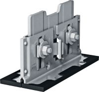 Estribo soldáve MP-PS Estribo ajustável com interface de tubo soldável para fixar tubos com 21-328 mm (de 1/2 a 12) de diâmetro em materiais base variados em ambientes moderadamente corrosivos