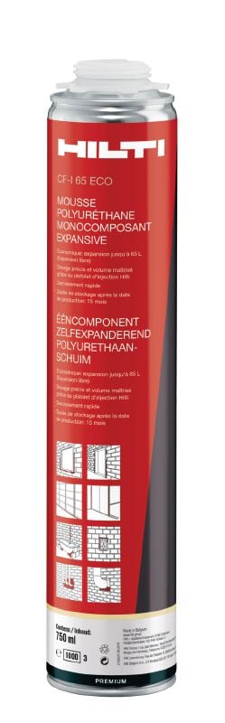 CF-I 65 ECO Espuma isolante de alto rendimento Espuma isolante multifunções de alto rendimento para aumentar a produtividade num vasto leque de temperaturas