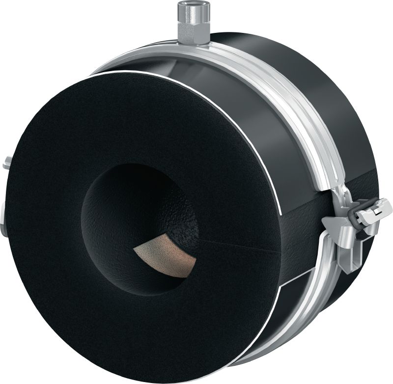 Gancho para tubos de refrigeração de fecho rápido MIP-T (isolamento espesso) Gancho para tubos galvanizado definitivo para produtividade máxima em aplicações de refrigeração com uma espessura de isolamento de 31-50 mm