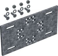 Chapa modular MT-P-G OC Chapa modular para montagem de estruturas modulares em aço estrutural sem a necessidade de fixação direta