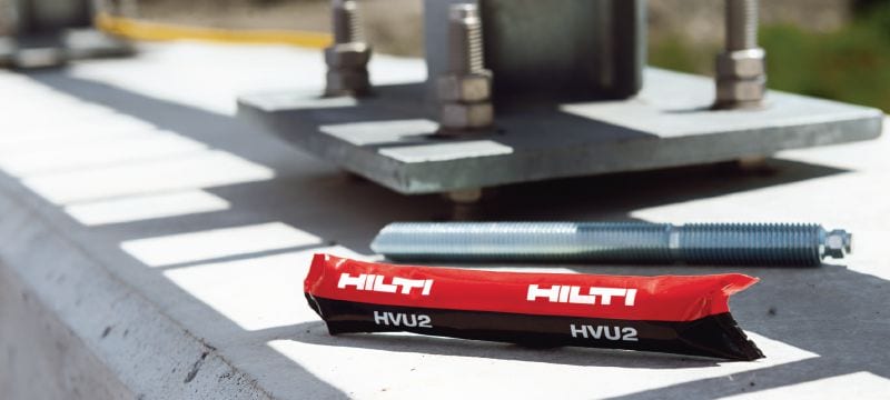 HVU2 Cápsula de ancoragem Cápsula de folha plástica de desempenho superior para fixação de alta carga em concreto Aplicações 1