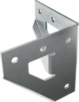 Conector transversal MT-C-T 3D/2/HL OC Conector 3D para montagem das estruturas da calha de escora rígida para uso externo com poluição baixa