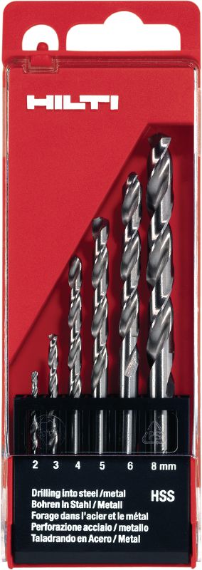 HSS-G Conjunto de brocas Broca premium em aço para corte rápido (HSS) afiada com precisão para fazer furos de pequeno diâmetro em metal, conforme a DIN 338