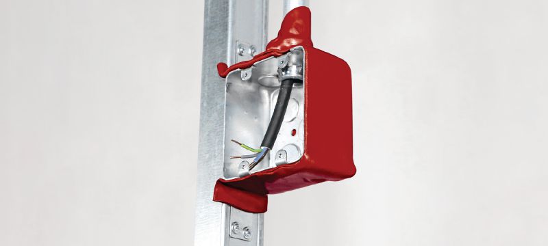 CP 617 Bloco de massa vedante corta-fogo Massa corta-fogo moldável para ajudar a proteger caixas de saída elétrica, caixas de derivação e caixas de lavadoras/secadoras metálicas Aplicações 1