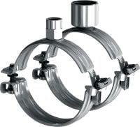 Gancho para tubos de fechamento rápido MP-U Gancho para tubos galvanizado premium com fechamento rápido tendo em vista alta produtividade em aplicações de malha (sem isolamento acústico)
