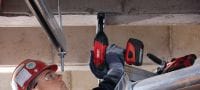 KH-EZ ancoragem por parafuso Ancoragem por parafuso definitiva para fixações mais rápidas e econômicas em Unidade de alvenaria de concreto (UAC) preenchida com grout (Aço carbono, cabeça sextavada) Aplicações 2