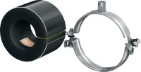 Gancho para tubos de refrigeração de fecho rápido MIP-M (isolamento médio) Gancho para tubos galvanizado definitivo para produtividade máxima em aplicações de refrigeração com uma espessura de isolamento de 20-25 mm