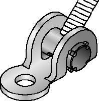 Dobradiça de haste sísmica MT-S-CH Conector do suporte de barra roscada pré-montado com mais capacidade de montagem em material base
