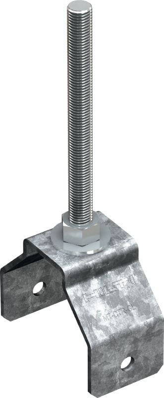 Parafuso rosca dupla MT-CTR-GL OC Parafuso rosca dupla para suspensão de vigas MT-90 e MT-100 de barra roscada para criar trapézios MEP e HVAC de ancoragem para cargas pesadas