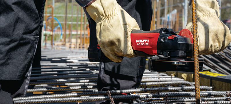 Rebarbadora a bateria AG 5D-22 (125 mm) - ESMERILHADEIRA E LIXADEIRAS A  BATERIA - Hilti Brasil