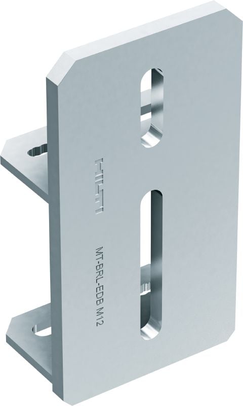 Conector parede a parede MT-EDB Placa de base ajustável de ancoragem para cargas pesadas para conectar horizontalmente uma viga MT entre duas paredes paralelas