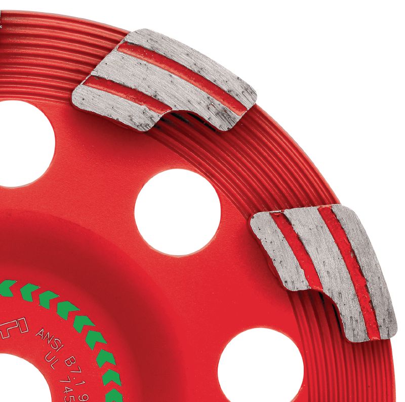 SPX Coroa diamantada abrasiva (para DG/DGH 150) Coroa diamantada suprema para a rebarbadora diamantada DG/DGH 150, para desbaste de concreto verde e abrasivo