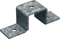 União em U MT-CC-70 OC Grampo para conexão cruzada de uma viga MT a outra calha/viga, para uso externo com poluição baixa