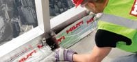 CFS-EOS QS Borda da laje QuickSeal Solução corta-fogo pré-formada para vedação de juntas de borda de laje – instalação de alta velocidade, sem sujeira e sem pulverização Aplicações 2