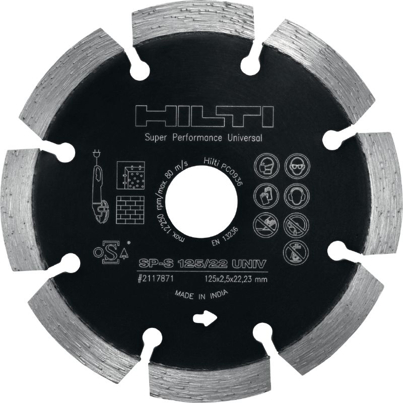SP Lâmina diamantada universal Disco diamantado de qualidade para cortar em diferentes materiais de base