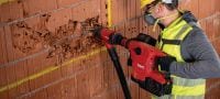 TE 500-22 SDS-Max Martelo combinado a bateria Martelo demolidor e cinzelador SDS Max (TE-Y) a bateria para cinzelar em concreto ou alvenaria, com Redução Ativa da Vibração (plataforma de baterias Nuron) Aplicações 4