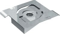 Chapa de escora roscada MT-FPT Chapa de fixação com orifício roscado para fixação do meio nas calhas de escora