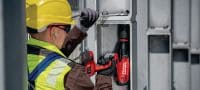 SIW 9-A22 3/4 Chave de impacto a bateria Chave de impacto de alto torque de 22V de classe superior com furo de passagem de 3/4 para parafusamentos e ancoragens Aplicações 3
