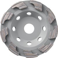 P Coroa diamantada universal Mó diamantada padrão para rebarbadoras – para maior rapidez no desbaste de betão, betonilha e pedra natural