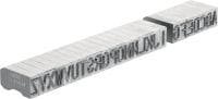 X-MC LS 8/10 Selos de marcação de aço Ponta redonda, letras largas e caractéres numéricos para marcações de identificação de estampagem em metal