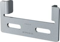 Guia de estribo de tubos MT-FPS-G Suporte orientador ajustável para fixar bases de calha para abraçadeiras MP-PS às vigas modulares Hilti MT
