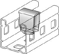 MC-PI OC-A Inserto do reforço de calha de aço laminado a quente (HDG) para uso no qual componentes/parafusos roscados são instalados pelas laterais da calha de instalação dupla MC-3D externa