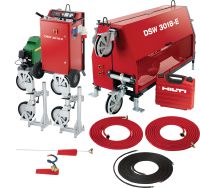 DSW 3018-E Serra de fio Serra de cabo diamantado elétrica de alta potência (30 kW) para um desempenho de corte resistente excepcional