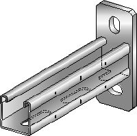 MQK-41-R Suporte Suporte de aço inoxidável com uma calha de escora MQ simples de 41 mm de altura para proteção contra alta corrosão
