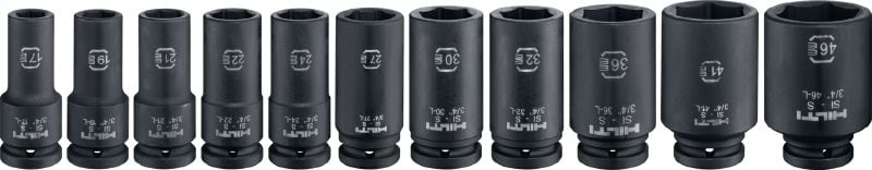 SI-S 3/4 Soquete de impacto profundo Soquetes de impacto longo de 3/4 (polegada) para apertar pinos e ancoragens