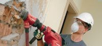 TE DRS-B Sistema de remoção de pó Sistema de aspiração para cinzelamento de betão com martelos demolidores Hilti SDS Max (TE-Y) e TE-S Aplicações 1