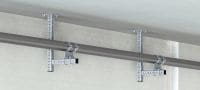 Conector MIC-L Conector de aço laminado a quente (HDG) para fixação de vigas MI perpendicularmente entre si Aplicações 1