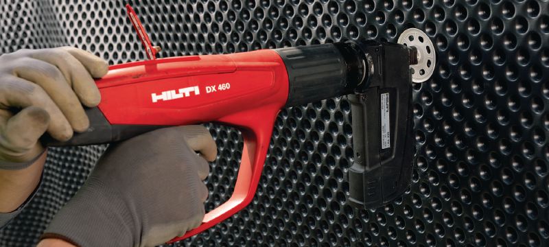 X-SW 60 MX Arruela flexível Anilha flexível para usar com pregos agrupados para fixar membrana impermeável a betão ou alvenaria. Aplicações 1
