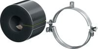 Gancho para tubos de refrigeração de fecho rápido MIP-T (isolamento espesso) Gancho para tubos galvanizado definitivo para produtividade máxima em aplicações de refrigeração com uma espessura de isolamento de 31-50 mm