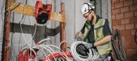 Ventoinha a bateria para estaleiros de obras KCF 4-22 Potente ventoinha para refrigerar e ventilar áreas de trabalho nos estaleiros de obras com autonomia da bateria para o dia inteiro, cabeça giratória e ganchos para pendurar (plataforma de baterias Nuron) Aplicações 2