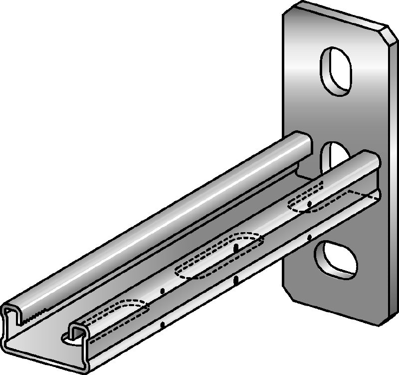 MQK-21-F Suporte Suporte de aço laminado a quente (HDG) para aplicações de malha